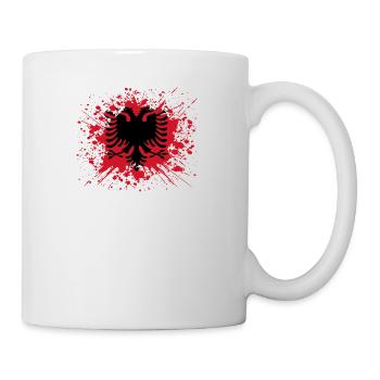 home country roots wurzeln love Albanien png - Tasse - Weiß - Rechts