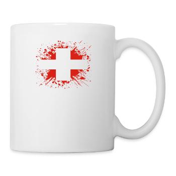 home country roots wurzeln love Schweiz png - Tasse - Weiß - Rechts