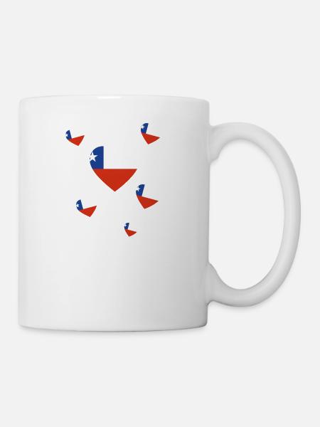 roots home country wurzeln geschenk Chile - Tasse - Weiß