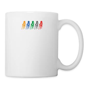 passe-temps l'amour cadeau cadeau roi à cheval cavalière - Mug blanc - blanc - Droite