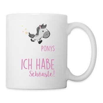 So viele Ponys - Tasse - Weiß - Rechts