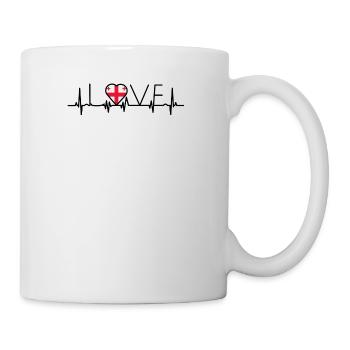 home roots heart love home Georgia - Mug - white - Right