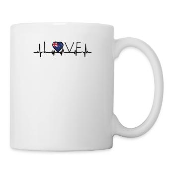 home roots heart love home New Zealand - Mug - white - Right