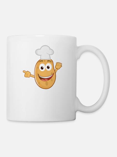kartoffeln potato halloween gemuese vegetables30 - Tasse - Weiß