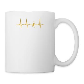 le beach-volley de rythme cardiaque évolution EKG - Mug blanc - blanc - Droite