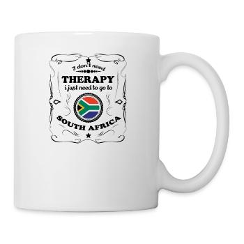 DON T NEED THERAPIE GO SOUTH AFRICA - Tasse - Weiß - Rechts