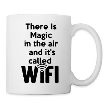 there_is_magic_air_wifi - Mug blanc - blanc - Droite
