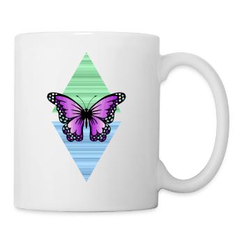papillon - Mug blanc - blanc - Droite