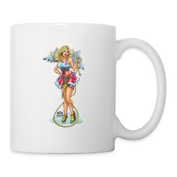 Female Rock Climber - Angel - Mug - white - Right