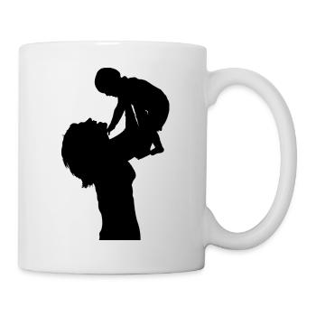 Mama und Baby - Tasse - Weiß - Rechts