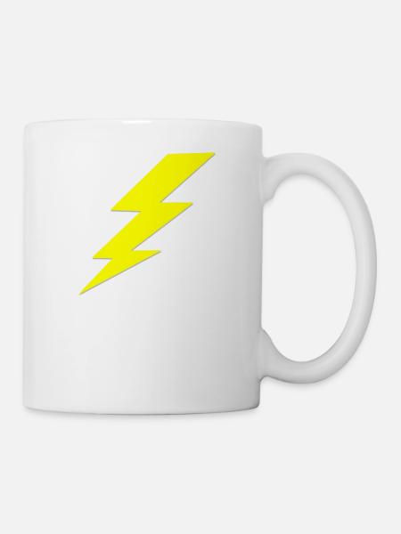 Blitz - Tasse - Weiß