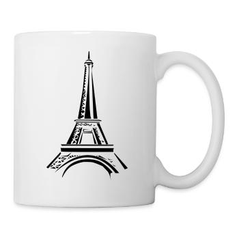 Eiffelturm - Tasse - Weiß - Rechts