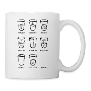 Point of View - The glass is ... variant black - Mug - white - Right