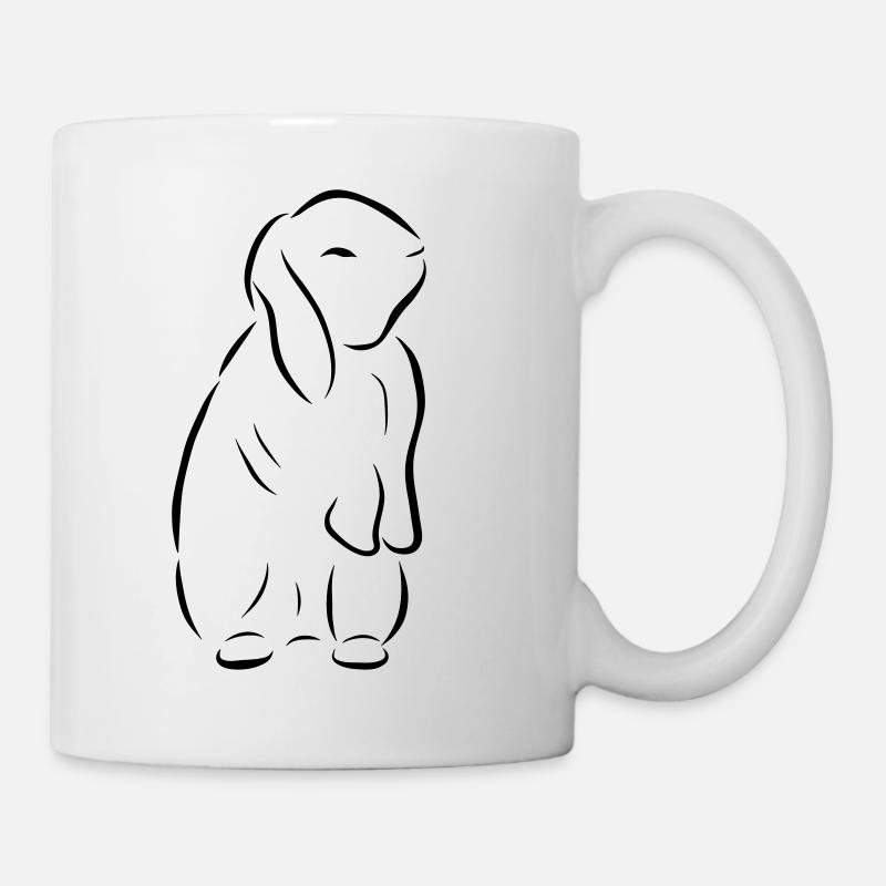 à venir lapin lapin lapin lapin - Mug blanc - blanc