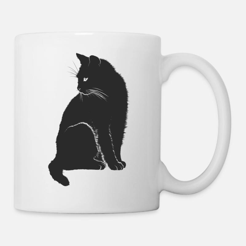 cat - Mug - white
