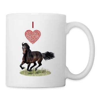 J'adore les chevaux - J'adore les chevaux - Mug blanc - blanc - Droite