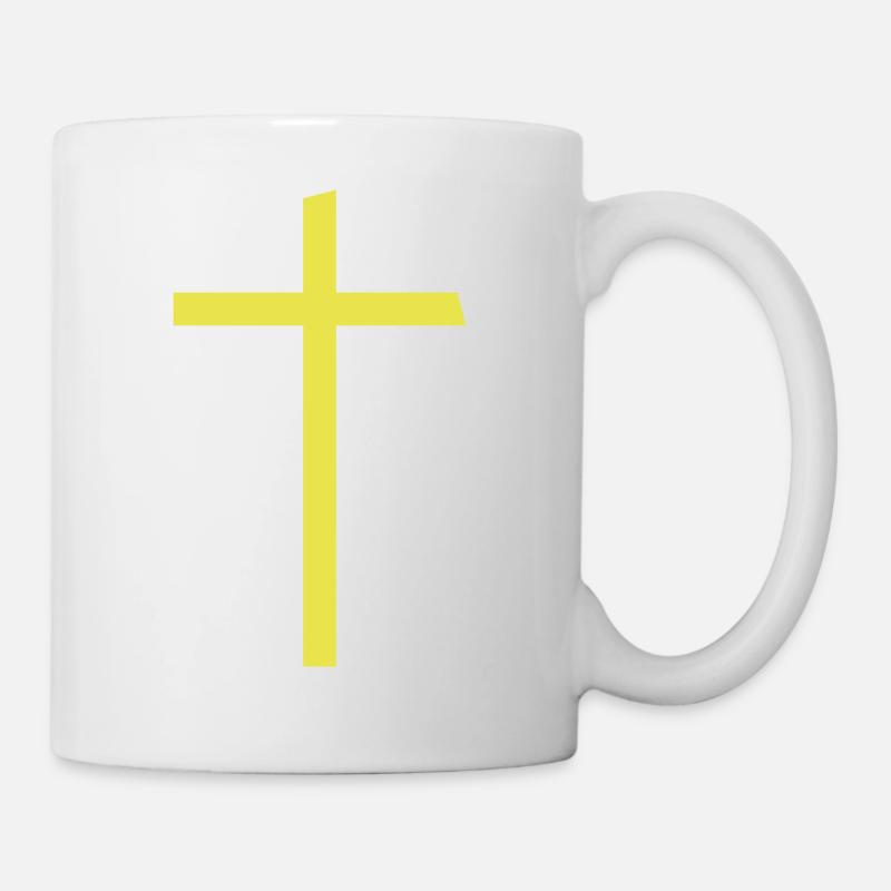 croix - Mug blanc - blanc