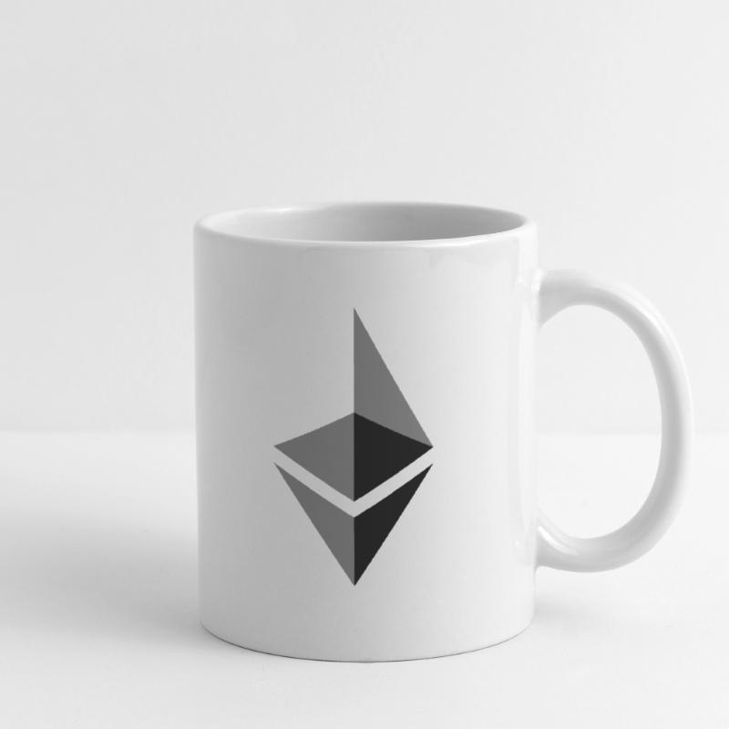 ETH éther Etherium Mug blanc