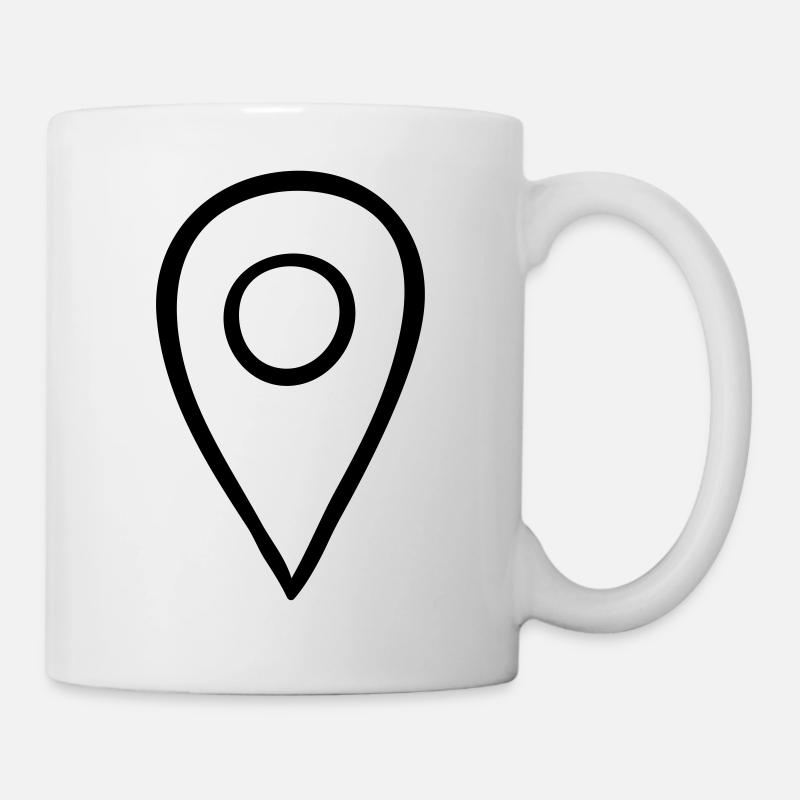Map spot logo - Mug - white
