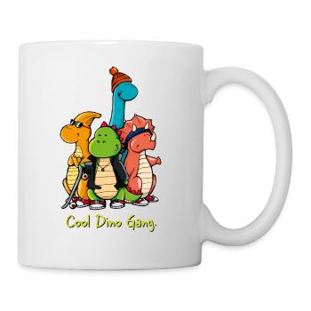 Cool dino gear - Mug - white - Right