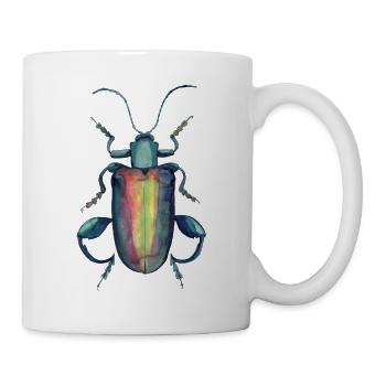 kaefer mit kräftigen Oberschenkeln - Tasse - Weiß - Rechts