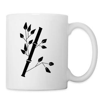 bambus - Tasse - Weiß - Rechts