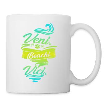 Beachvolleyball - Tasse - Weiß - Rechts