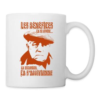 Jean Gabin - Le cave se rebiffe (Orange) - Mug blanc - blanc - Droite