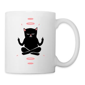 Woosah Cat - Mug blanc - blanc - Droite