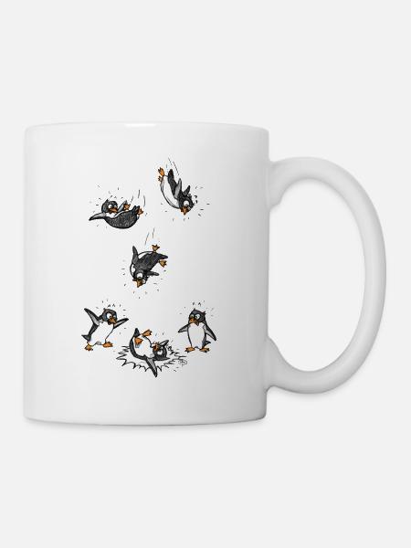 Pinguine können nicht fliegen! - Tasse - Weiß