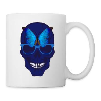 head of death butterfly skull skull fantasy design - Mug - white - Right
