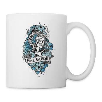 Catrina Tattoo Design - Tasse - Weiß - Rechts