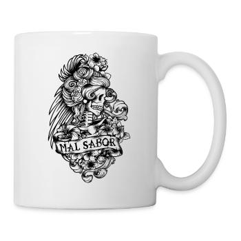 Catrina Tattoo Design Black - Tasse - Weiß - Rechts