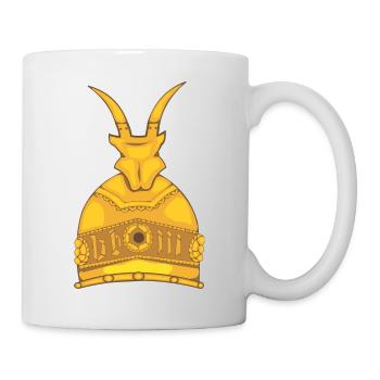 Helmeta Heroit Kombëtar Gjergj Kastrioti Skëderbeu - Tasse - Weiß - Rechts