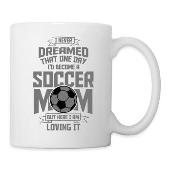 Soccer Mom Fussball Mama - Tasse - Weiß - Rechts
