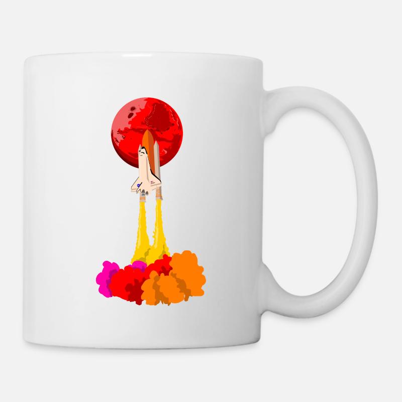 Fusée - Mug blanc - blanc