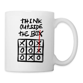 think outside the box - Tasse - Weiß - Rechts