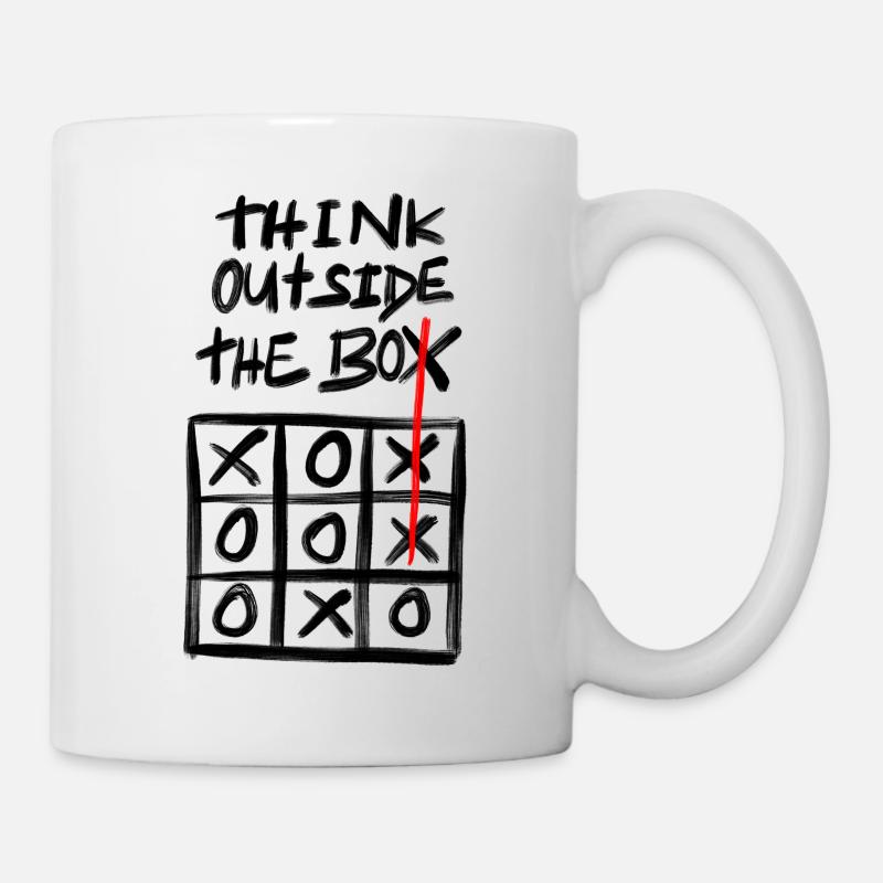 think outside the box - Tasse - Weiß