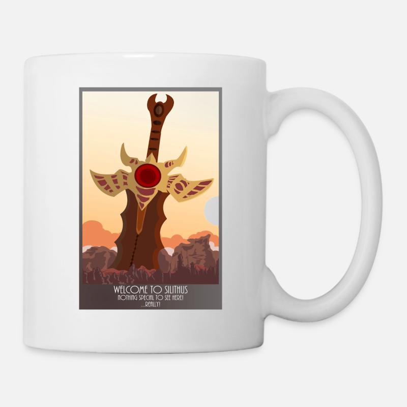 Nothing to see here! - Silithus Travelposter - Tasse - Weiß