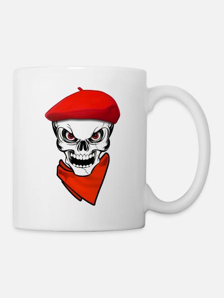 basque skull festayre 1 - Mug blanc - blanc