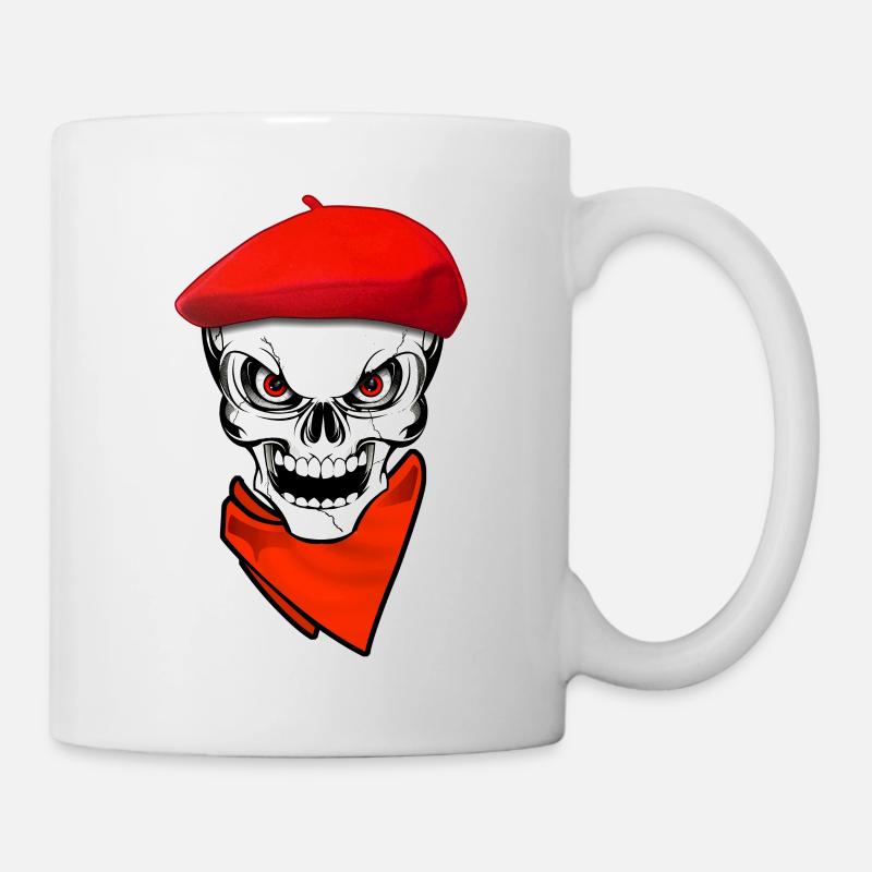 basque skull festayre 1 - Mug blanc - blanc