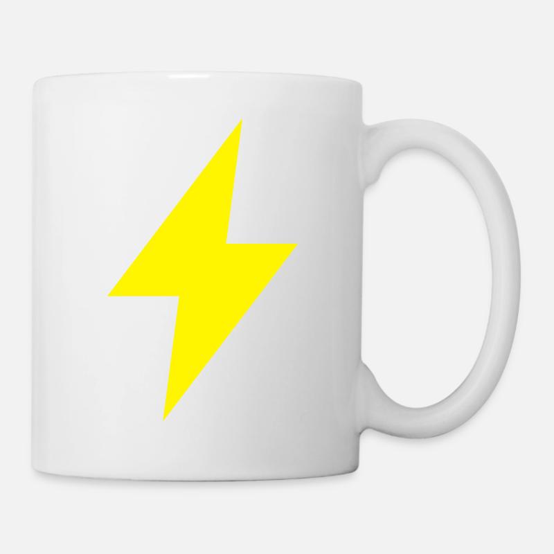 Lightning icon - Thunder - Flash - Mug - white