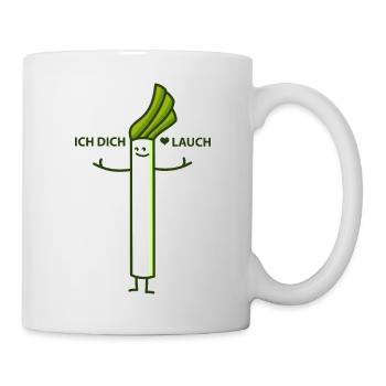 Lauch liebt dich auch - Tasse - Weiß - Rechts