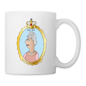 Queen Elizabeth II - Tasse - Weiß - Rechts