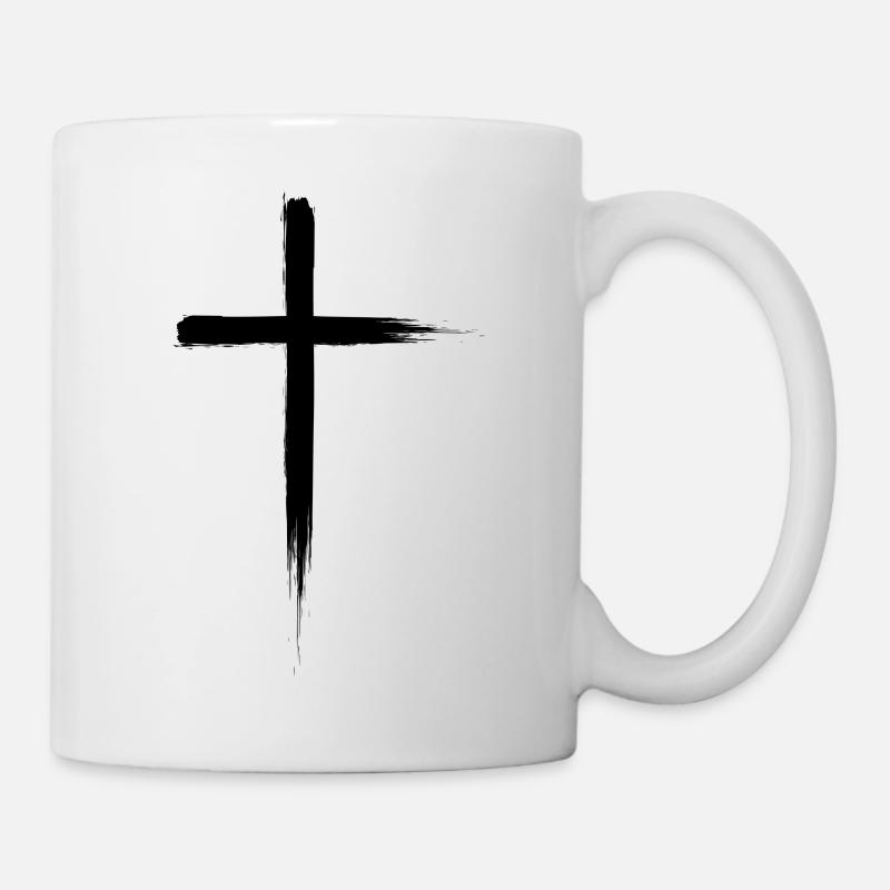 Kreuz - Tasse - Weiß
