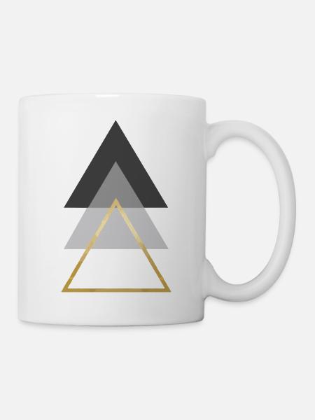 triangles - Mug - white