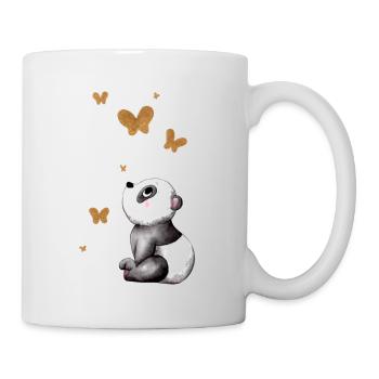 Rêver de panda de dessin animé - Mug blanc - blanc - Droite