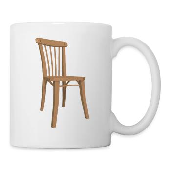 Stuhl Illustration - Tasse - Weiß - Rechts