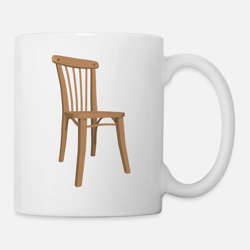 Stuhl Illustration - Tasse - Weiß
