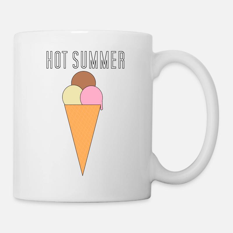 Été chaud - Mug blanc - blanc